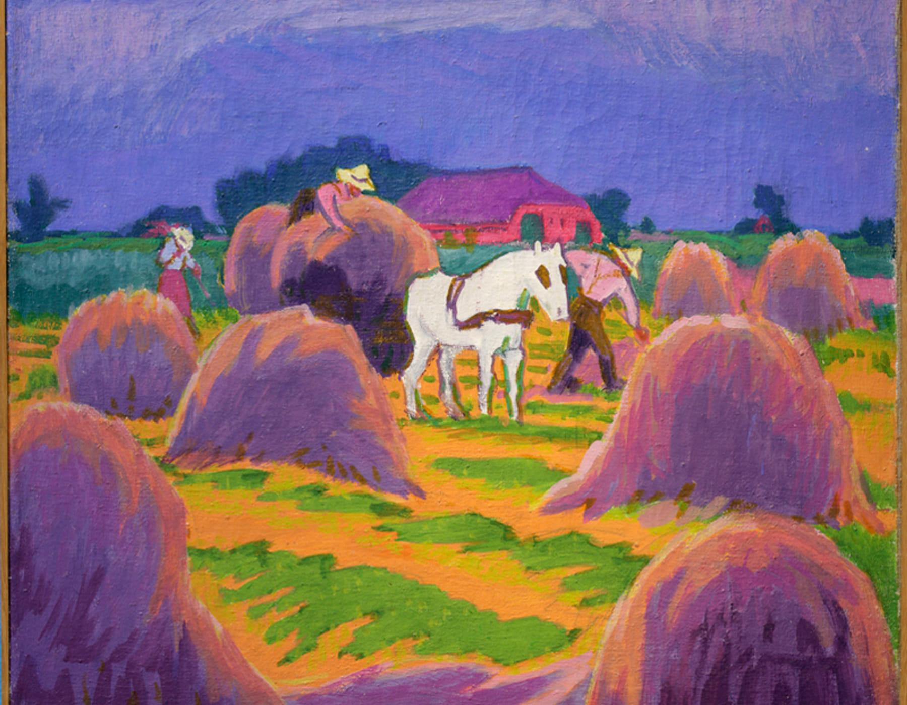Het witte paard, geschilderd door Jan Altink